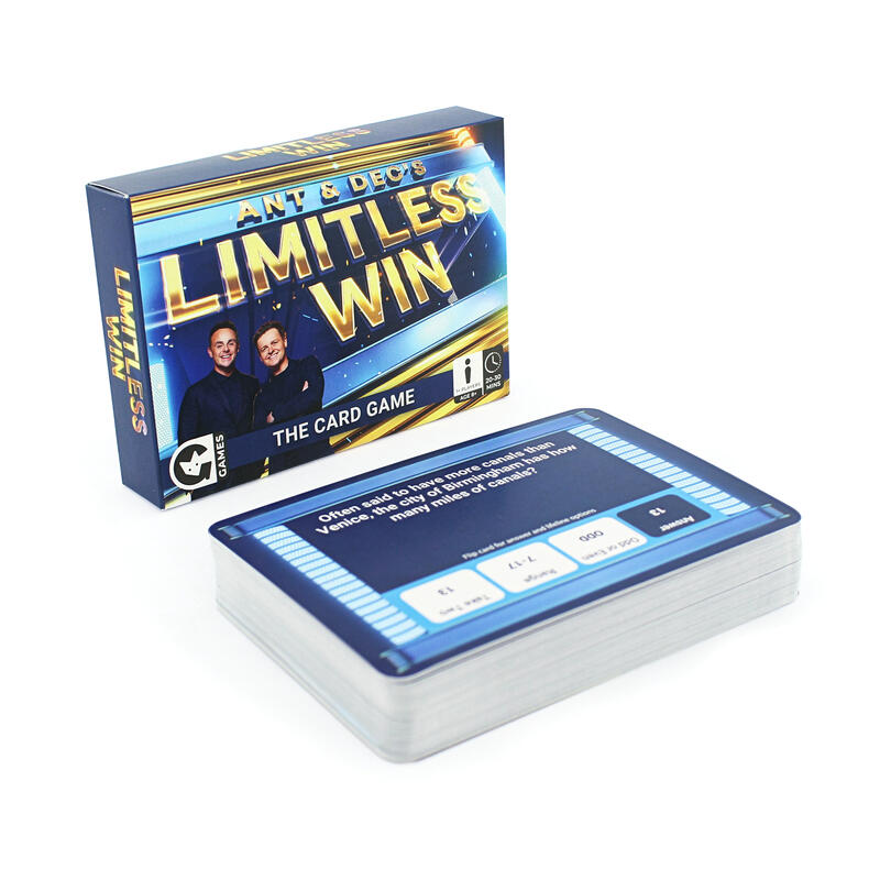 Limitless Win Card game angled box and cards