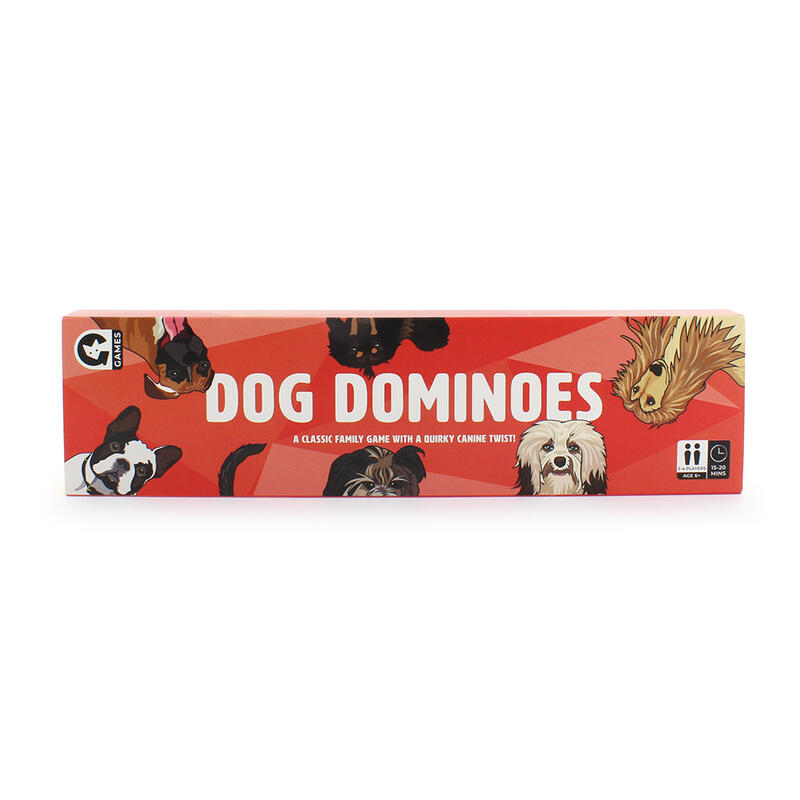 Ginger Fox Dog Dominoes Box Front View