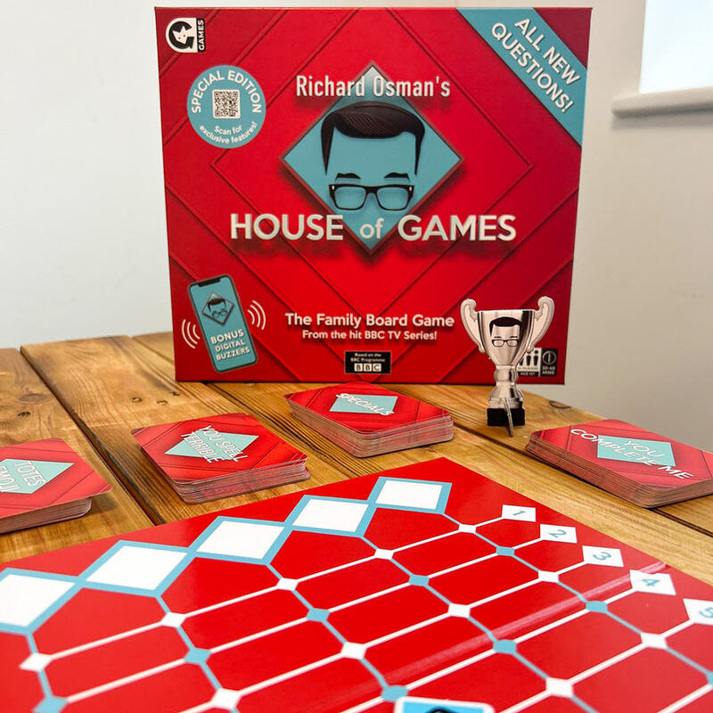 House of Games 2024 special edition games and contents on wooden table