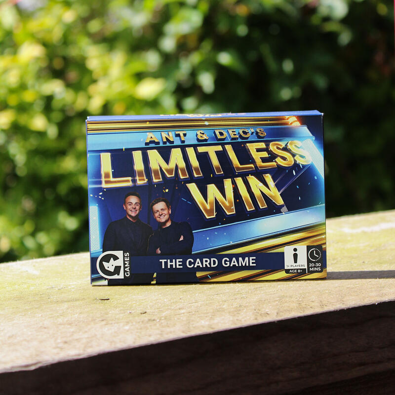 Limitless Win card game lifestyle photo of box outside