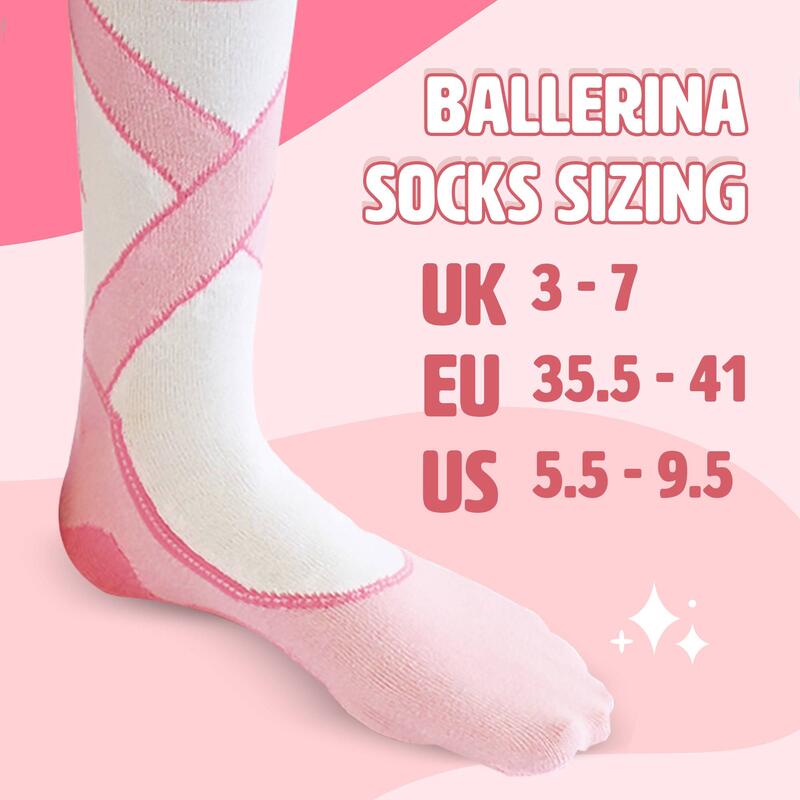 Ginger Fox Ballerina socks size conversion chart