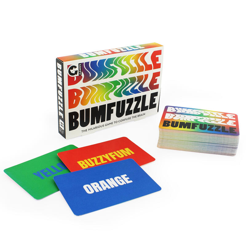 Bumfuzzle card game box and contents